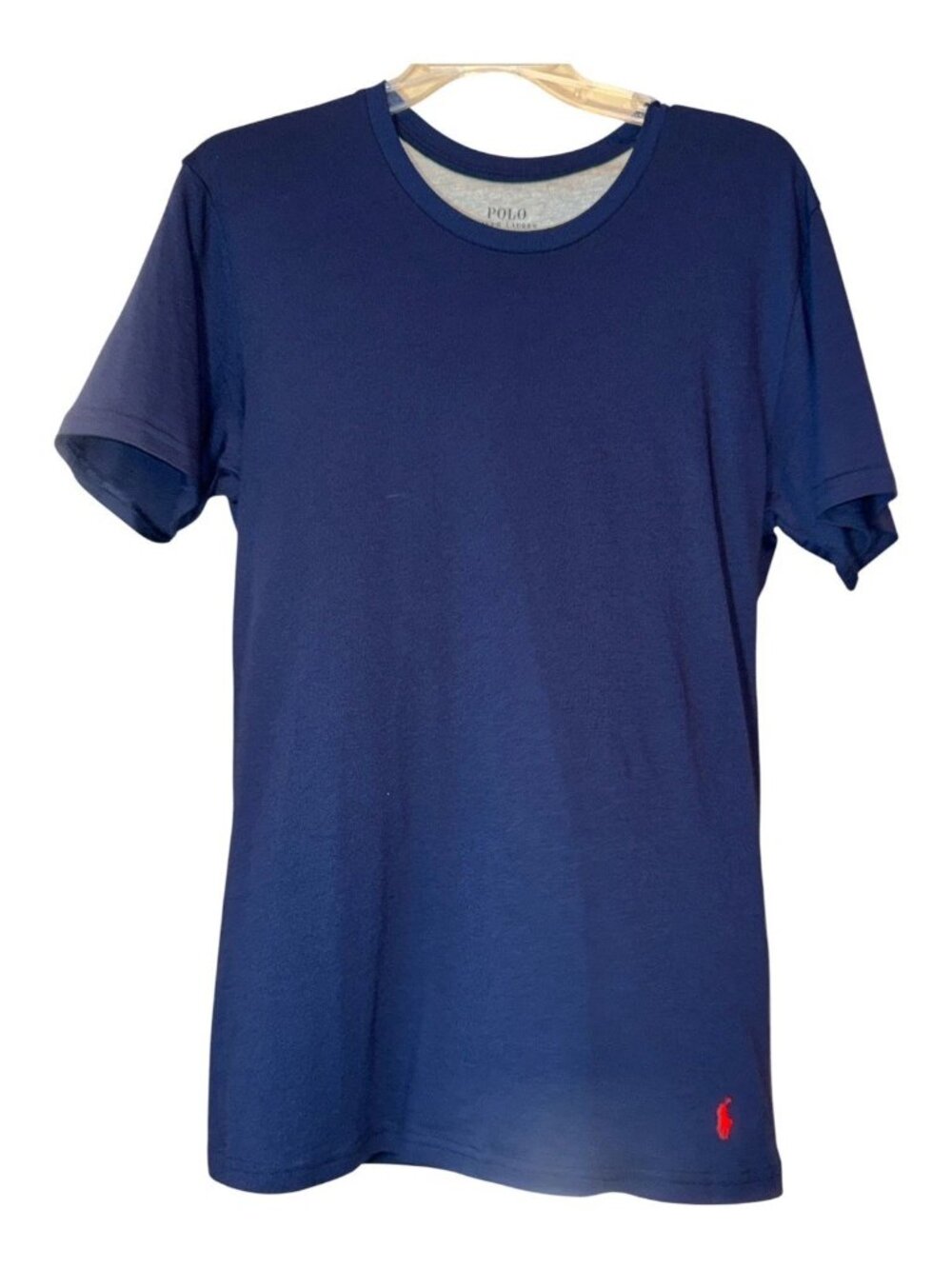 Polo Ralph Lauren NWT Supreme comfort Shirt Navy Blue Mens S Short Sleeve Logo